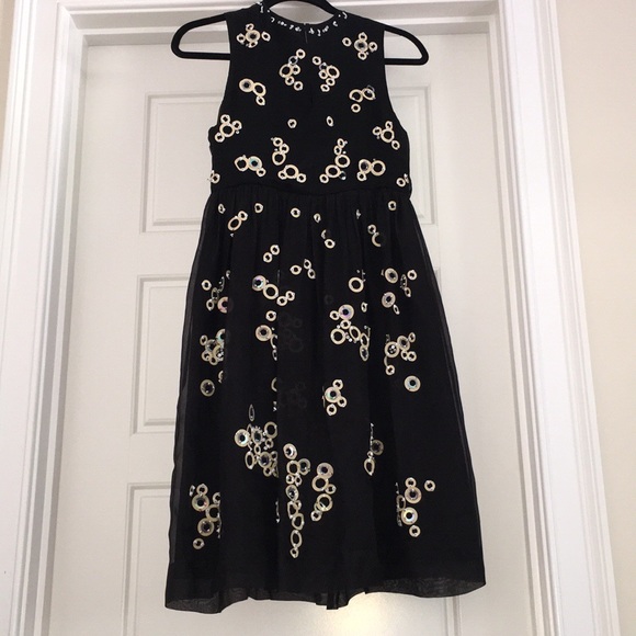 Vivienne Tam : Black sequined silk party dress - Picture 2 of 6